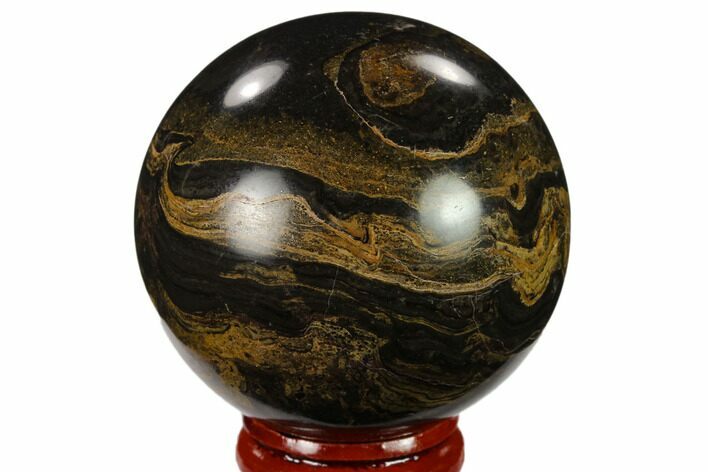 Polished Stromatolite (Greysonia) Sphere - Bolivia #134731
